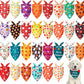 Chunful 30 Pcs Holiday Dog Bandanas Bulk for Fall Thanksgiving Halloween Christmas with Maple Leaves Pumpkin Ghost Snowman Adjustable Triangle Pet Scarf for Small Medium Large 25.6 x 17.7 x 17.7 in