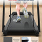 Redliro Treadmill for Seniors with Long Handrails - 300 lbs Capacity Walking Treadmill for Elderly with Cup Holder - Recovery Machine for Home Use with Clear, Non-Scrolling Display (Black)