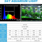 24/7 Mode Led Aquarium Light for Plants Growth- Sunrise to Moonlight, 7 Colors, Adjustable Timer/Brightness, Full Spectrum Fish Tank Lights for 48 Inch to 54 Inch Tank, 42W