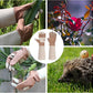 HANDLANDY Long Gardening Gloves for Men & Women, Thorn Proof Rose Pruning Gloves Leather Gauntlets Garden Glove Yard Work Glove (Small, Brown)