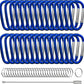 30PCS Aluminum Carabiner Clips, 2" D Shape Spring Snap Hooks Carabiner with 30PCS Keyring Keychain Hook