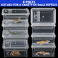 Irenare 8 Pcs Reptile Breeding Breeding Box Plastic Spider Terrarium Tarantula Feeding Box for Bearded Dragon Lizard Spider Gecko Scorpion (Vent Strips,5.9 x 3.9 x 2.5 Inch)