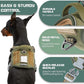 BUMBIN Tactical Dog Harness for Large Dogs, No Pull, Reflective, Green, L(Neck:19-25", Chest:21-35")