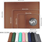 Ptlom Pet Placemat for Dog and Cat, Waterproof Silicone Pet Feeding Bowl Mats for Food and Water, Small Medium Large Dogs Mat Prevent Residues from Spilling to Floor, Brown, 11.8"x11.8"