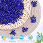 Keedolla 15 Oz Aquarium Glass Marbles Fish Tank Rocks, Decorative Glass Pebbles Gemstones for Aquarium Gravel Fish Tank Stones Vase Fillers DIY Crafts - Cobalt Blue