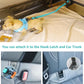 AUBELL Dog Seat Belt for Car,Updated 3-in-1 Adjustable Reflective Bungee Heavy Duty Dog Car Harness Tether with Clip Hook Latch & Buckle,Swivel Zinc Alloy Carabiner,Teal