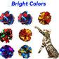 Cat Toys 20 Packs Interactive Crinkle Ball, 2.3 Inch Bright Colors Cat Ball Toys to Attract and Engage Cats, Promote a Healthy Lifestyle for All Breed Sizes Cats