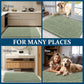 OLANLY Dog Door Mat Set 4-Piece 36x24, Absorbs Moisture and Dirt, Absorbent Non-Slip Washable Doormat, Quick Dry Chenille Mud Mat for Dogs, Entry Indoor Entryway Carpet for Inside Floor, Sage Green