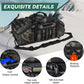 55L Large Duffle Bag, 3-in-1 Tactical Backpack MOLLE Pack for Gym, Sports, Outdoor, Black Camo