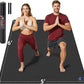 Extra Large Yoga Mat - 72"x35", 72"x48", 78"x57" - Wide TPE Exercise Mat for Home, Stretching, Couples & Family Workouts - 6-12mm Thick, Non-Slip & Waterproof - with Carry Bag and Straps