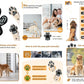 Anti-Slip Dog Paw Protector Pads for Senior Dogs, Dog Paw Adhesive Pads on Hardwood Floor,Senior Pets Essentials with Strong Traction,Puppy Grippers,12 Sets 48 pc S