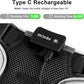 Light Up Dog Harness,No Pull Led Dog Harness Rechargeable, Reflective Lighted Safety Vest for Small Medium Large Dogs,High Visibility,4 Point Adjustable,Breathable Soft Mesh,Black,S