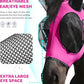 Harrison Howard Horse Fly Mask with Forelock Opening Stretch Breathable and Comfortable for Horses UV -Protection Fuchsia L
