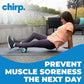 Chirp Wheel Foam Roller - Targeted Back & Neck Pain Relief, Muscle Massage, Trigger Point Therapy, High-Density Foam Tool for Physical Therapy, Stretching & Exercise, 500lbs Capacity, 4 Inch Mint