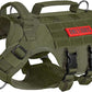 OneTigris Tactical Dog Harness for Small Dogs, No Pull Small Dog Vest Harness Breathable Military Dogs Molle Vests with Handles, Harness for Walking Hiking Training (Green, XS)
