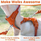No Pull Dog Harness, Reflective Puppy Vest for Small Medium Large Sized Dog(Orange,M)