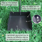 TNELTUEB Extra Large Dog Pooper Scooper, Metal Pet Poop Tray & Rake Set, Adjustable Long Handle for Large Dogs - Great for Grass/Street/Gravel