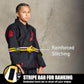 Elite Sports Kids Brazilian Jiu Jitsu Belts Preshurunk Martial Arts Youth BJJ Belts for Girls & Boys with BJJ Ranking Stripes