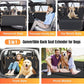 Dog Car Seat Cover for Back Seat, Dog Car Bed Cover with Strong Hard Bottom, Car Back Seat Extender Hammock for Car SUV Truck,4 Panels Black Large Size