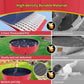 Foldable Dog Pool, 71" x 14" Large Kiddie Pool with Hard Plastic, Non-Slip Dog Bath Tub for Outdoor Backyard, Collapsible Dog Swimming Pool for Kids Dogs Pets (Red)