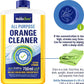 Orange Oil Cleaner Concentrated 25.36 fl oz (1 : 1000) - makes up to 200 Gallons Multi-Use Adhesive & Grease Remover, Custom-Dilution Citrus Degreaser for Floors, Kitchen & Bath