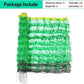 Electric Fence Netting, 49.6" H x 164' L, PE Net Fencing Kit with 14 Posts Double Spiked, Utility Portable Mesh for Sheep Hogs Goats Deer Dogs Lambs Used in Backyards Farms Ranches Patio, Green