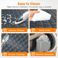 MIXJOY Dog Car Cover for Back Seat Cover Protector Waterproof Dog Seat Covers for Cars, Car Seat Protector for Dogs with 1 Dog Seat Belt, Nonslip Back Seat Cover for Kids, Trucks & SUV, Grey