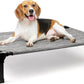 Heeyoo Elevated Dog Bed, Cooling Raised Pet Cot with Chew Proof Washable Breathable Mesh and Metal Frame, Portable Dog Cot Bed with No-Slip Feet for Outdoor or Indoor Use