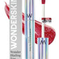 Wonderskin Lip Gloss Blading Top Gloss Red Glitter Lip Gloss, Hydrating and High Shine Finish Lip Makeup (Red Glitter)