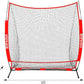 6 x 6 FT Baseball Net with 3 Diffferent Targets, Portable Practice Net for Batting，Hitting，Pitching and Throwing,Compact Package with Small Carrying Bag，Great for Kids
