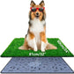 Pee Pads for Dogs with Fake Grass, 32" x 24" Indoor Artificial Grass for Dogs Potty, Lawn Pee Pads for Doggie Washable, Reusable and Lawn for Replacement, Puppy Training Litter Box for Outdoor Patio