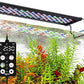 Aquarium Light for Fish Tank, 24/7 Custom Timer, Power-Off Memory, 7-Row LED 24-30in Full Spectrum Fish Tank Lights, 8 Colors, 20 Brightness, Day&Night Cycle, Adjustable Mount for Freshwater