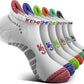 KEMISANT Men Running Socks,Active Ankle Socks No show Cushioned Footbed Arch Support
