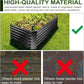 EDOSTORY Metal Raised Bed Garden Bed Kit, 6x3x2ft Tall Galvanized Planter Raised Garden Boxes Outdoor, Large Metal Raised Garden Beds for Flowers, Vegetables, Herbs