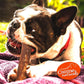 Canine Naturals Peanut Butter Chew - 100% Rawhide Free Dog Treats - Made with Real Peanut Butter - All-Natural and Easily Digestible - 2 Pack of 7 Inch Large Rolls for Dogs 50 lbs and up