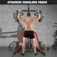 DONOW Leverage Gym Power Rack Squat Rack Lever Gym with LAT Low Row System Home Gym System Workout Station 2:1 Ratio (Without Weight Plates)