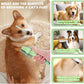 Pet Hair Removal Comb,New Cat Brush with Release Button,Pet Grooming Brush for Short&Long Pet Hair,Deshedding Brush for Pet (green)