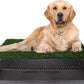 Artificial Grass Puppy Pee Pad for Dogs and Small Pets - 20x30 Reusable 3-Layer Potty Training Pad with Tray - Dog House and Pet Supplies by PETMAKER