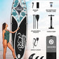 Inflatable Stand Up Paddle Board with SUP Accessories, Anti-Slip EVA Deck, 11'*33" Inflatable Paddle Boards for Adults & Youth of All Skill Levels