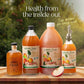 Mother Earth, Organic Apple Cider Vinegar with The Mother, Fresh Pressed Organic Apples, OACV, ACV, Raw, Unpasteurized, Unfiltered (1/32oz Glass Bottle)