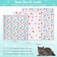17.7" Cat Grooming Wrap, Cat Wrap for Cutting Nails, Self-Adherent Fabric Wrap for Cats, Cat Burrito Wrap Anti-Scratch, Anti-Escape, Multifunctional Swaddle Wrap Pet Tool (Green Kitten, Medium)