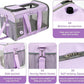 BELLA & PAL Cat Carrier Travel Bag, Airline Approved Lightweight Cat Carrier, Soft Sided Pet Carrier for Puppy Dogs Up to 18lbs, Collapsible Kitten Bag with Removable Waterproof Mat, Ventilated Mesh