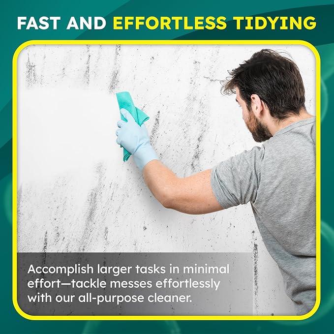 All-Purpose Cleaner & Degreaser – Heavy-Duty Grease & Stain Remover for Home, Kitchen, Garage & Industrial Use, Surface-Friendly Cuts Through Tough Dirt – 1 Gallon