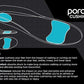10 Seconds - 3720 Stability Insole: Firm Arch Support - High Arch Height - Firm Cushioning, High Shock Absorption, Trim to Fit, Shock Absorbing Memory Foam with Stability Plate.
