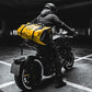 BORLENI Waterproof Motorcycle Dry Duffel Bag Luggage Tail Bag with Large Storage Space,Roll Top Closure, Shoulder Straps, Inner Pocket and Mesh Pocket for Motorcycling Travel Camping(Yellow,30L)