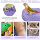 PINVNBY 5 Pack Bird Perch Resin Bird Beak Grinding Stone Parrot Cage Perch Stand Platform Foot Claws Trimmer Chew Toy Bird Cage Accessories for Budgie Cockatiel Conure Lovebird Finch (Purple)