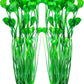 AQUANEAT Artificial Fish Tank Plants, Plastic Aquarium Accessories Large, 15.5 inch Green Decorations, 2pcs