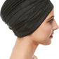BEEMO Swim Caps for Women Swimming Turban Polyester Latex Lined Pleated for Ladies