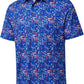 Men's Golf Polo Shirts Short Sleeve Striped Performance Moisture Wicking Dry Fit Golf Shirts for Men