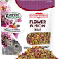 Flower Fusion Treat - Healthy Natural Dried Flower Herbivore Treat - Chinchillas, Guinea Pigs, Rabbits, Prairie Dogs, Degus, Hamsters, Rats, Squirrels, Sugar Gliders & Other Small Pets (0.85 oz)